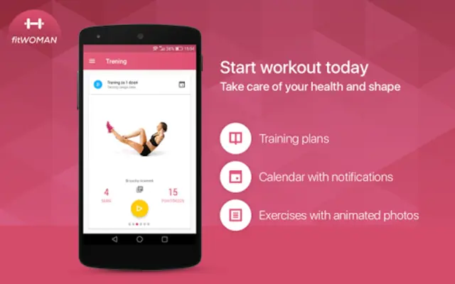 Fitness - Fit Woman android App screenshot 0