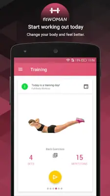 Fitness - Fit Woman android App screenshot 12