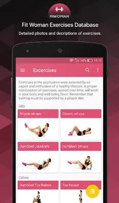 Fitness - Fit Woman android App screenshot 3